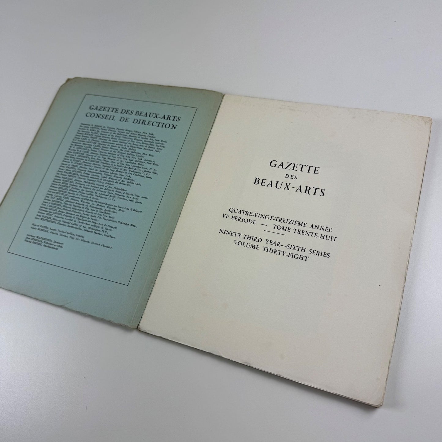 Gazette des Beaux-Arts January to March 1951. Vol 38 Georges Wildenstein