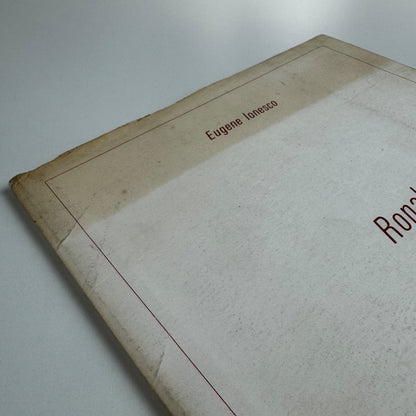 Ronaldo de Juan by Eugene Ionesco | Paul Facchetti, Paris, 1966 limited edition