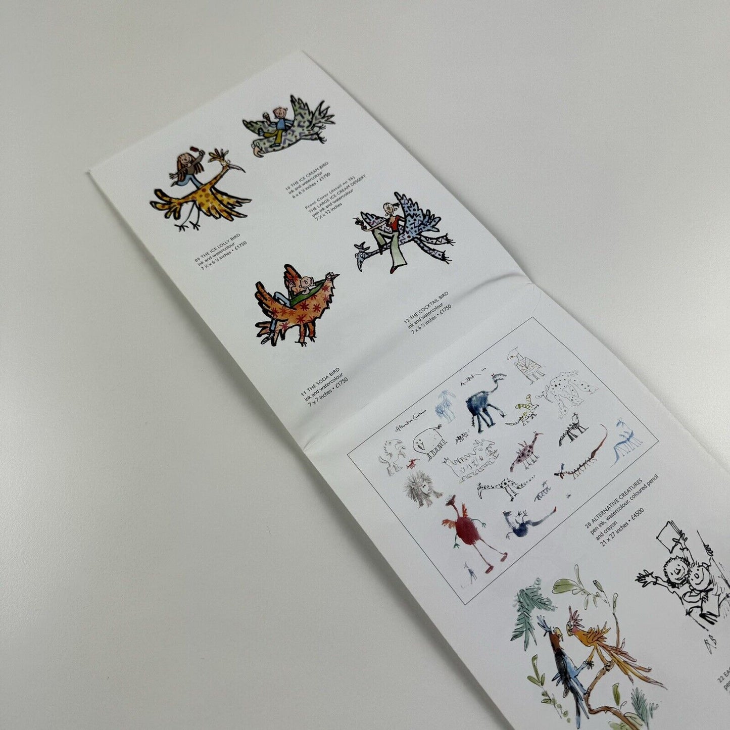 Promotional sheet/private view invite Quentin Blake Chocolate Fudge Banana Cake and Other Delicacies | Chris Beetles Gallery, 2011