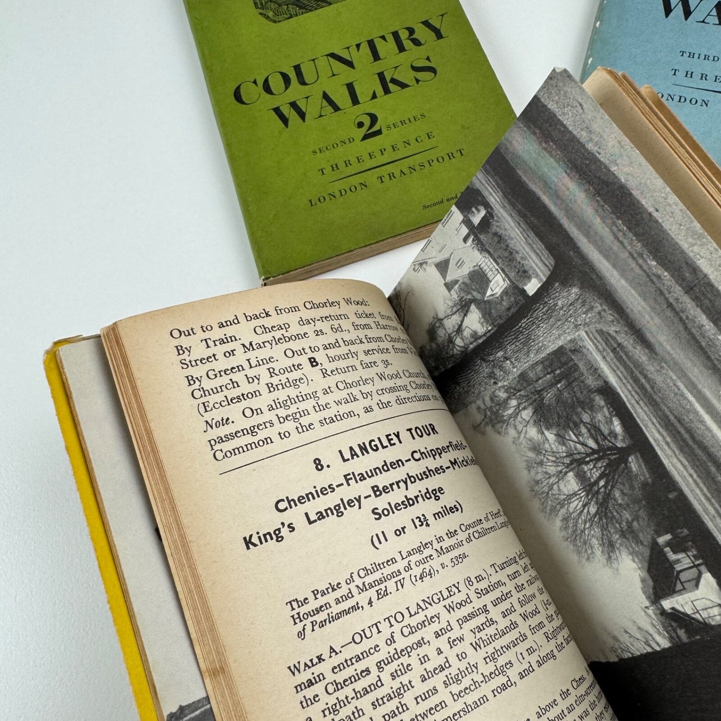 Country Walks London Transport (3 vols) by Charles White. Eric Ravilious woodcuts Vol 1 (1936); Vol 2 (second and revised edition 1938, first published 1936); Vol 3 (second and revised edition 1939, first published 1937)