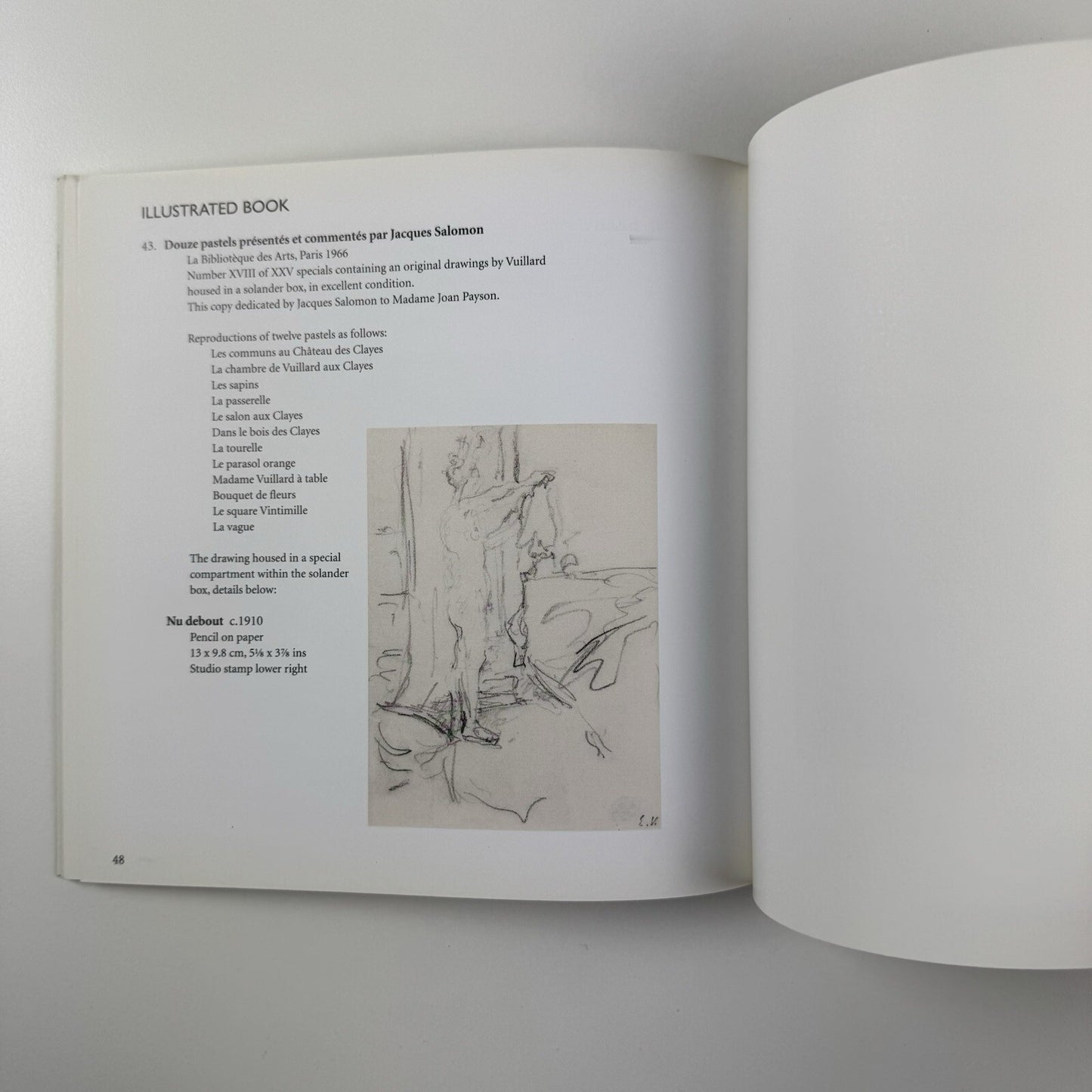 Edouard Vuillard. Pastels and Drawings | Wolseley Fine Art catalogue, 2003