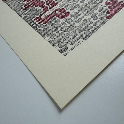 A Humument page 229 'drawing - worn' by Tom Phillips | The Tetrad Press, 1970