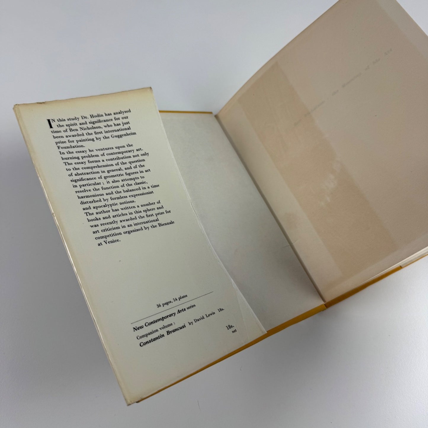 Ben Nicholson the meaning of his art by J.P. Hodin | Tiranti, 1957