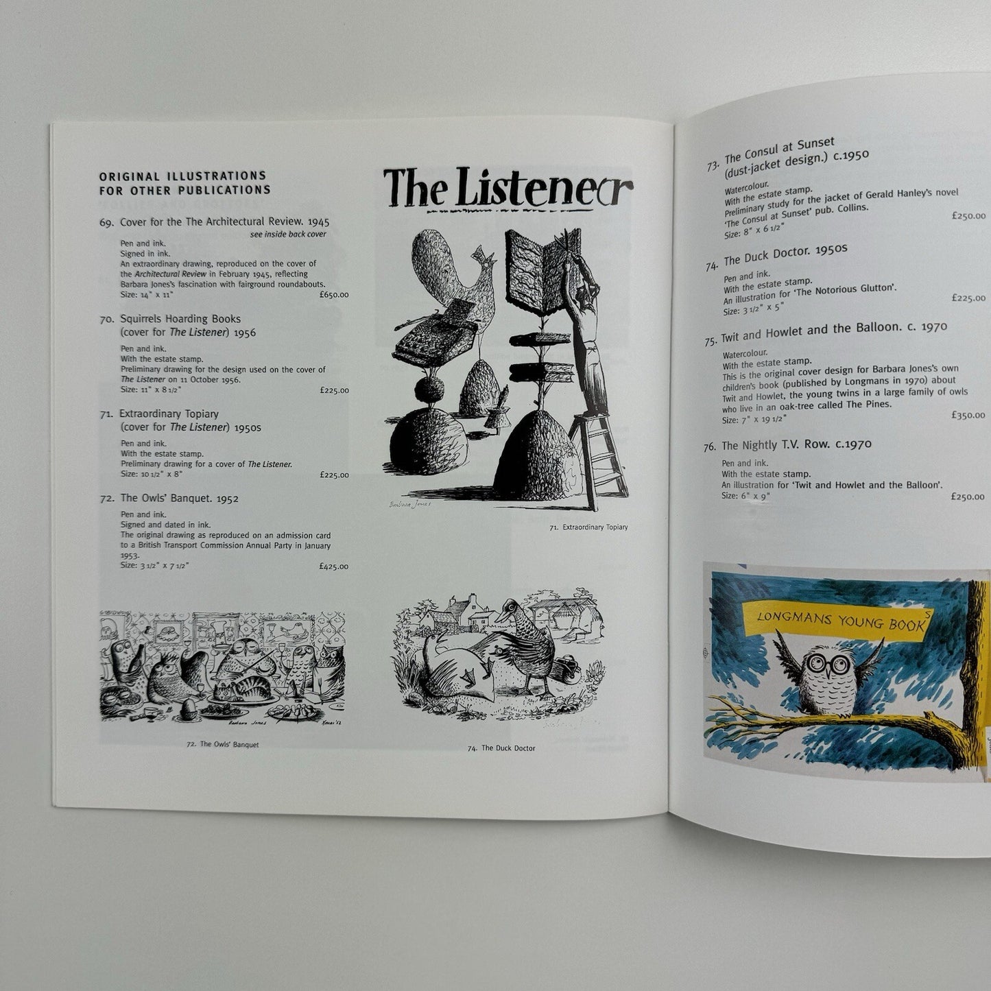Barbara Jones Painting & Drawings | Katharine House Gallery catalogue, 1999
