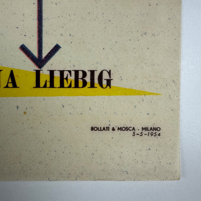 Liebig small paper advert Antica marca prodotti Compagnia Italiana Liebig 1954