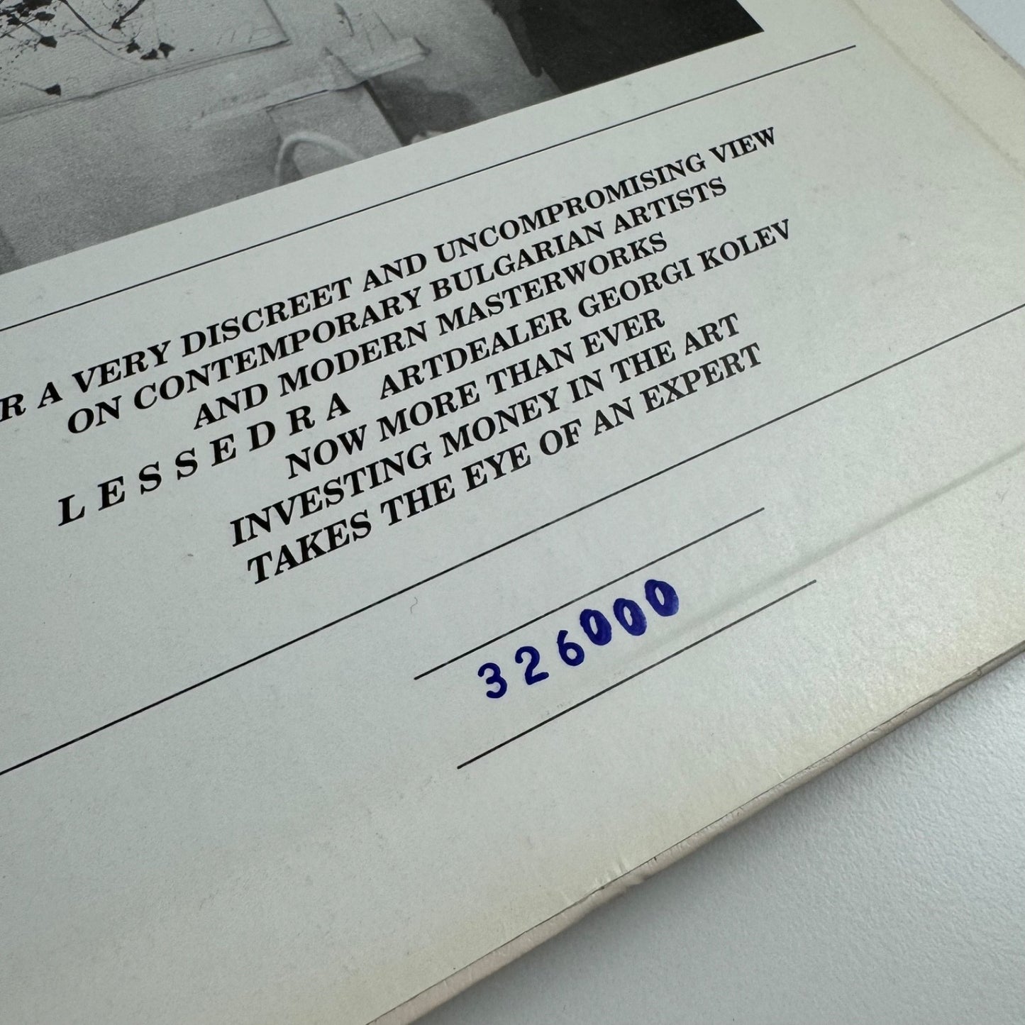 Contemporary Bulgarian Art. A private view. Volume two, Sofia, 1994