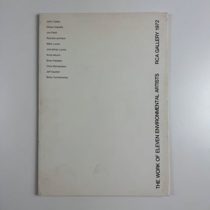 The Work of Eleven Environmental Artists | RCA Gallery, 1972