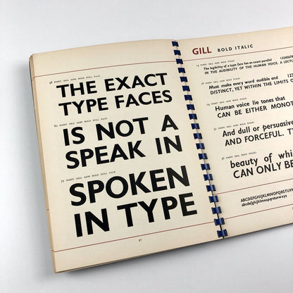 ABCD Caines Type Faces | Type specimen book | W. S. Caines, 1950