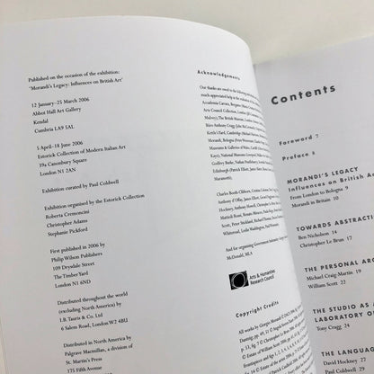 Morandi's Legacy: Influences of British Art by Paul Coldwell | Estorick Collection | Philip Wilson Publishers, 2006