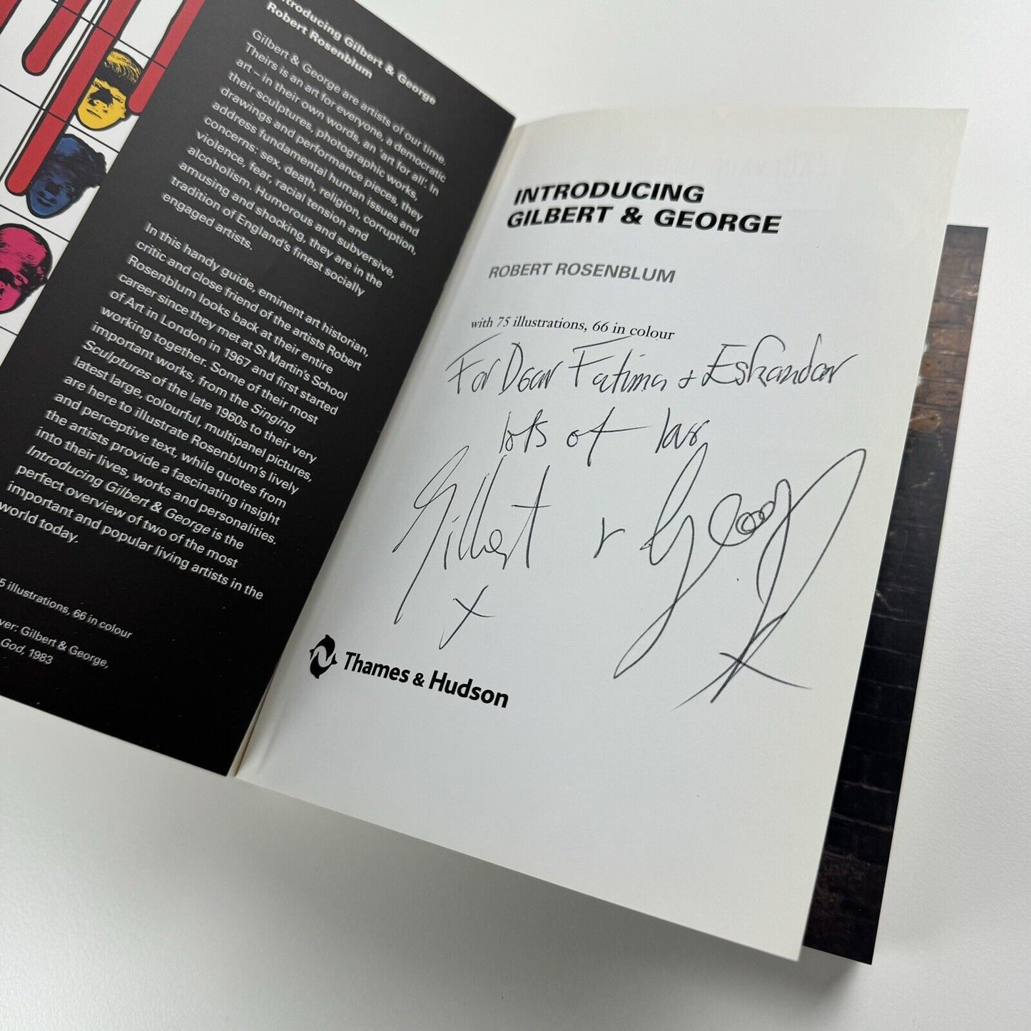 Introducing Gilbert & George by Robert Rosenblum | Thames & Hudson, 2004 signed