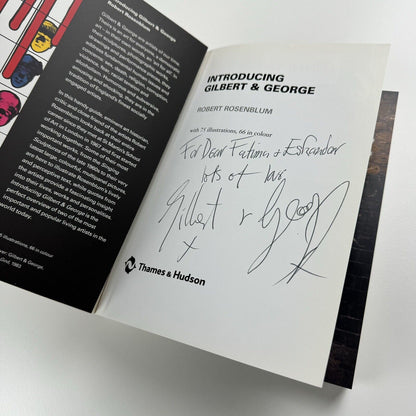 Introducing Gilbert & George by Robert Rosenblum | Thames & Hudson, 2004 signed