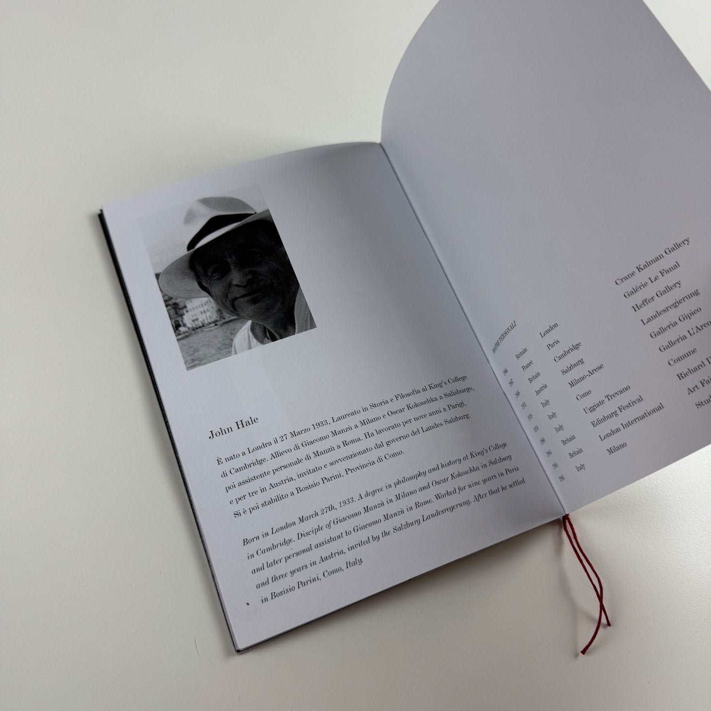 John Hale. An English sculptor in Italy | self-published, undated inscribed