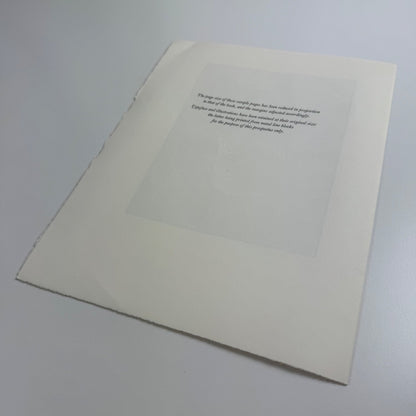Prospectus for Exaltation of Larks | Of a Feather by Colin See-Paynton | Gregynog Press, 2008