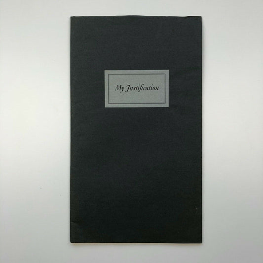 My Justification – Congress of the Association Typographique, 1992 | Colin Banks | Limited edition booklet
