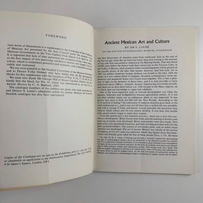 Mexican Art. From 1500 BC illustrated supplement Arts Council/Tate 1953