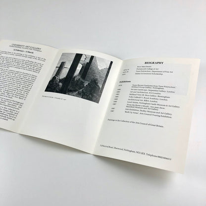 Derek Hampson – Paintings and Drawings | Nottingham University Art Gallery, leaflet and price list | Late 1980s