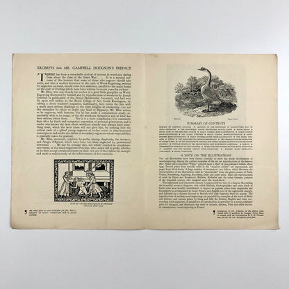 Prospectus for A History of Wood-Engraving by Douglas Percy Bliss | J.M. Dent & Sons Ltd, c .1928? | Cornish Brothers booksellers stamp