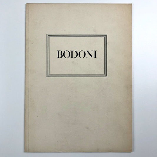 Bodoni Types | Soldans Limited type specimen leaflet, undated