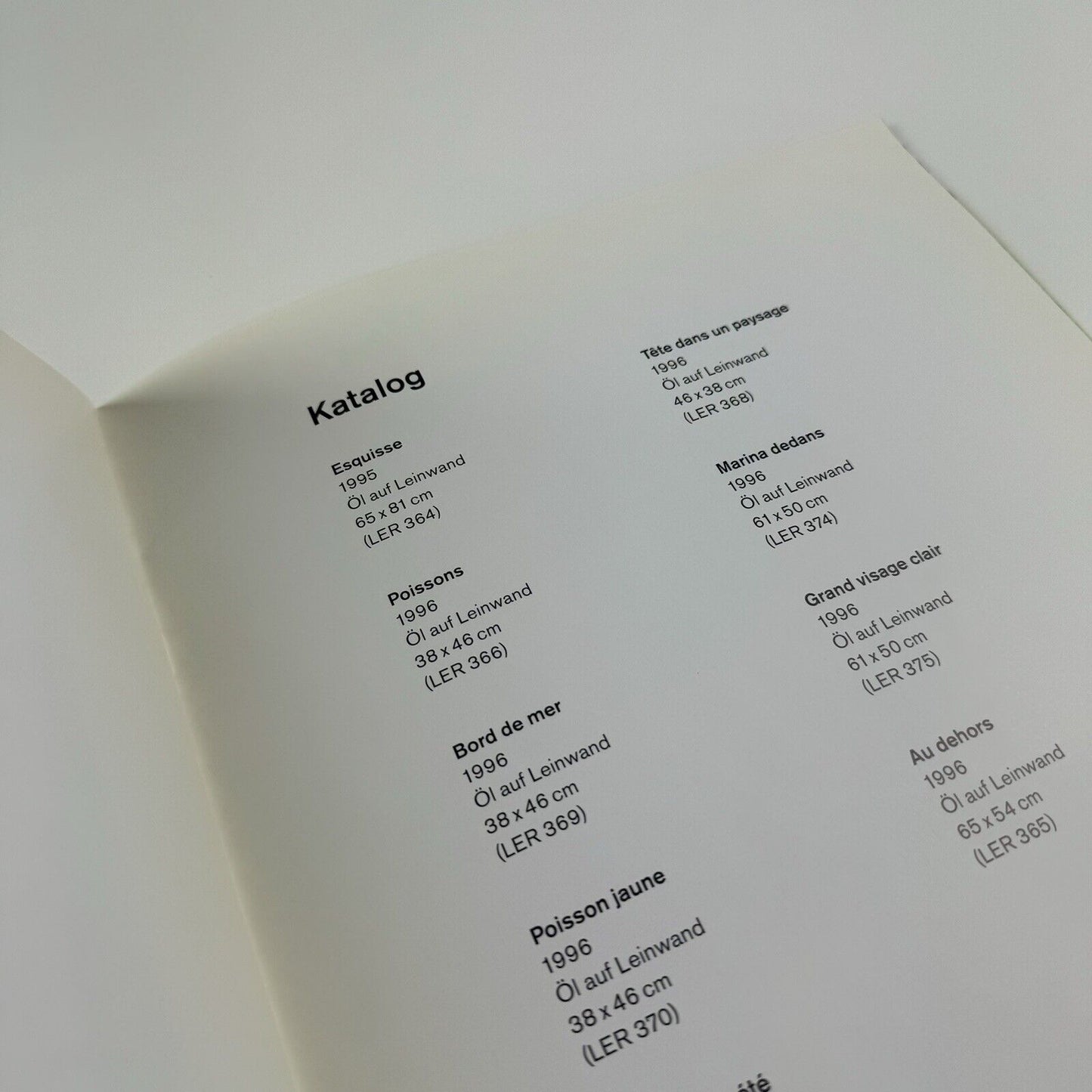 Eugène Leroy. Neue Bilder | Text by Arthur Rimbaud | Michael Werner Cologne, 1996