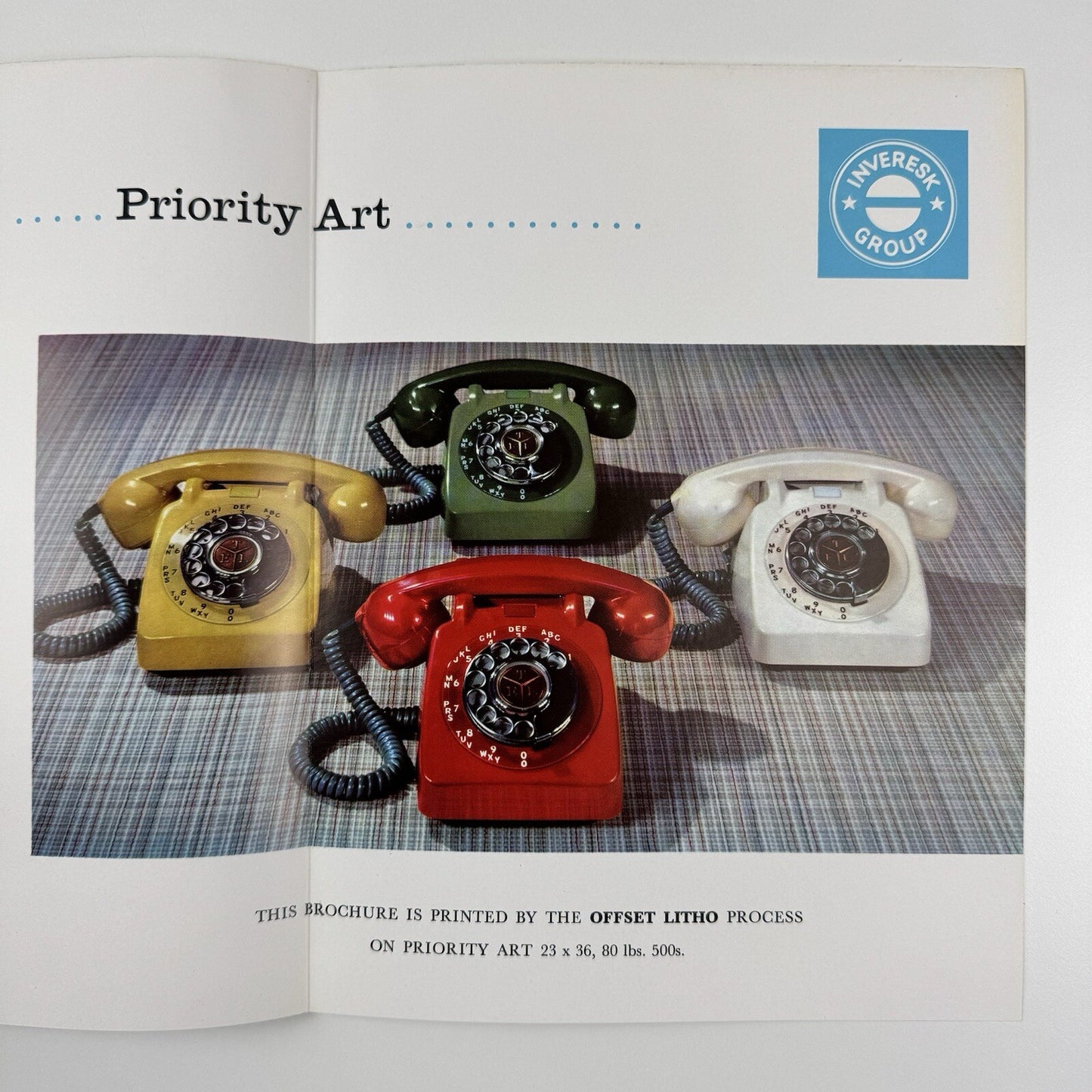Promotional leaflet – Priority Art paper | The Inveresk Paper Co, undated
