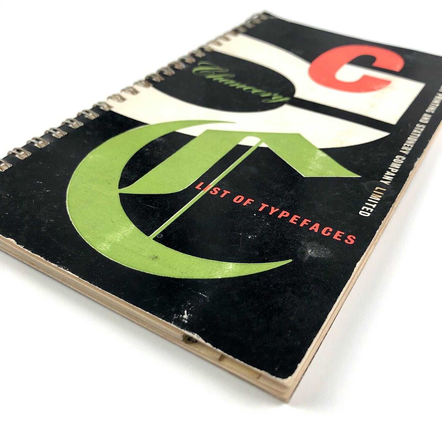 Chancery Printing and Stationery Co. | List of typefaces | Type specimen booklet undated presumed to be 1950/60s