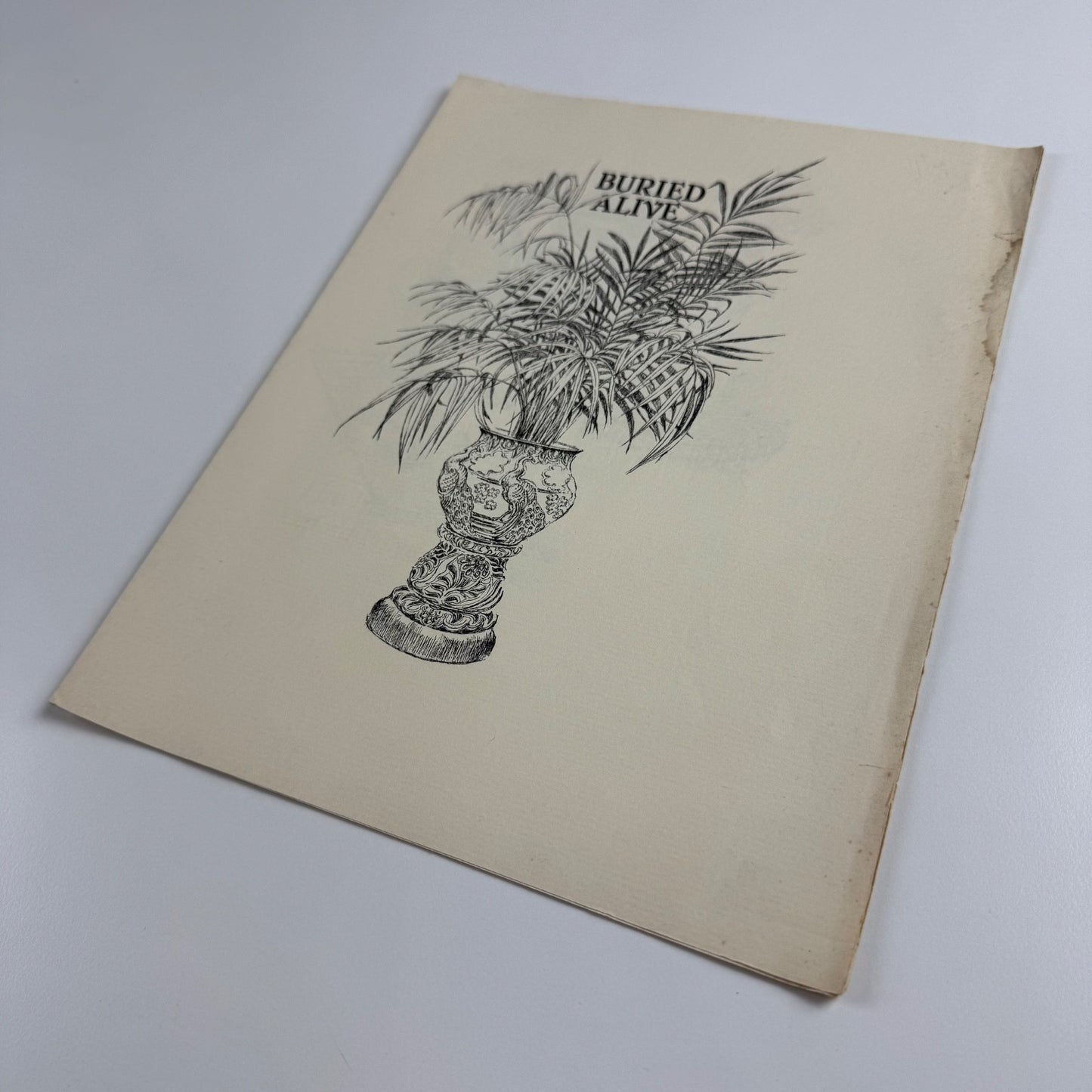Prospectus for Buried Alive by Arnold Bennett | The Inky Parrot Press, 1985