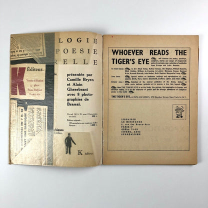 K. Revue de la poésie No. 3. De l'Humour à la Terreur Hommage à Kurt Schwitters, La revue de la poésie, Paris, 1949