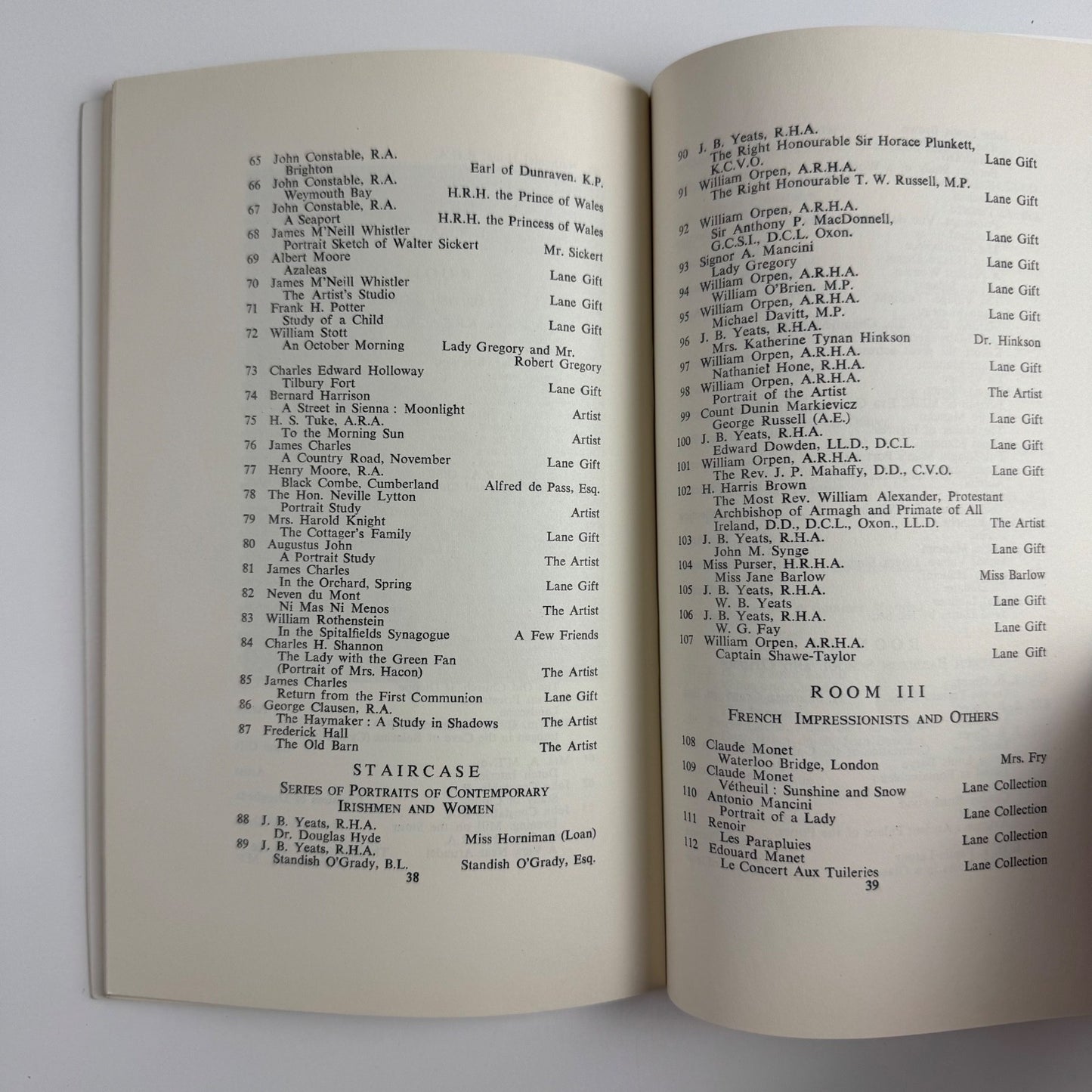 Tribute to Sir Hugh Lane | Cork University Press, 1961
