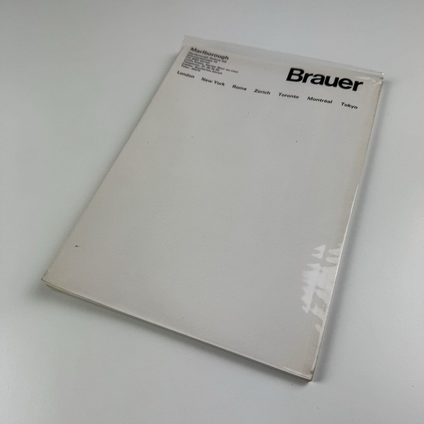 Erich Brauer | Marlborough Galerie Zurich exhibition catalogue, 1973