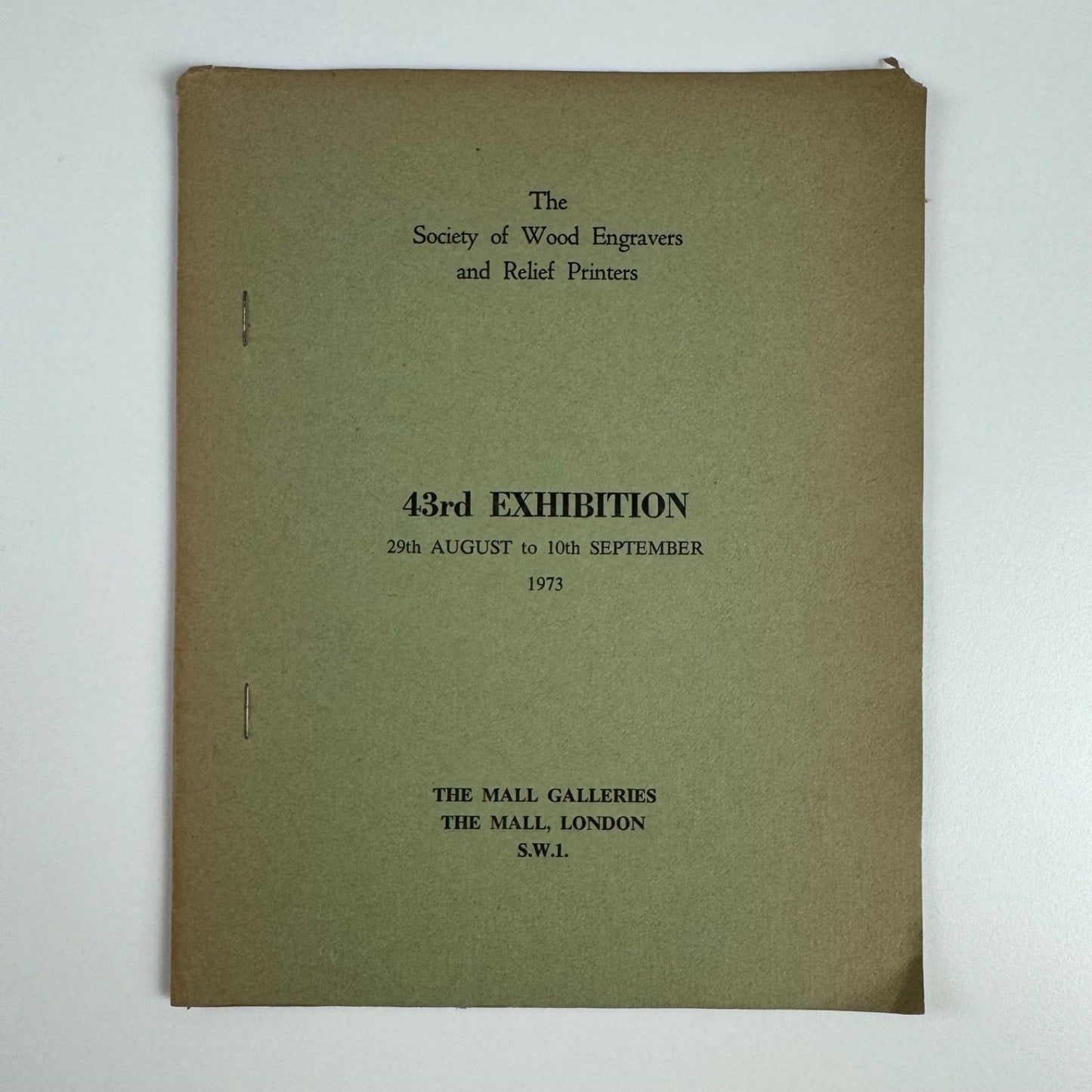 The Society of Wood Engravers & Relief Prints 43 exhibition | Mall Galleries, London 1973