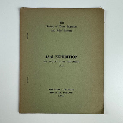 The Society of Wood Engravers & Relief Prints 43 exhibition | Mall Galleries, London 1973