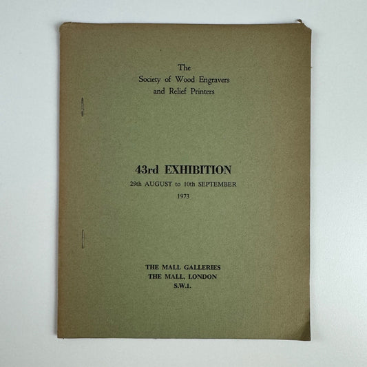 The Society of Wood Engravers & Relief Prints 43 exhibition | Mall Galleries, London 1973