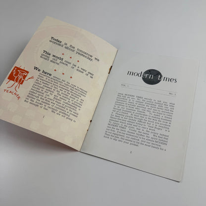 Modern Engraving Co brochure. Modern Times, 1940, Vol. 1 Spring Issue
