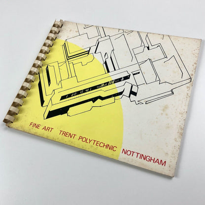 Fine Art Department Trent Polytechnic Nottingham 1973 Diploma show booklet head Derek Carruthers