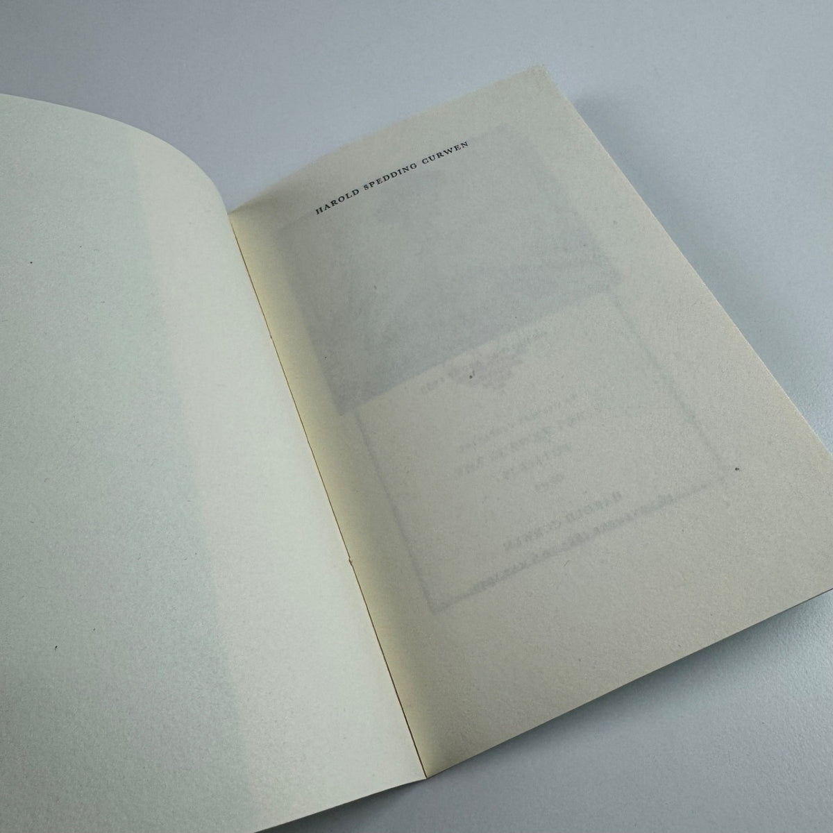 Harold Spedding Curwen. Two appreciations. Privately printed at The Curwen Press, 1950