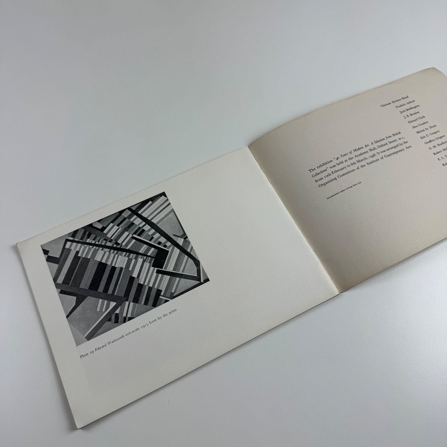 Forty Years of Modern Art 1907-1947 | ICA Institute of Contemporary Arts, 1948 typography by Herbert Spencer