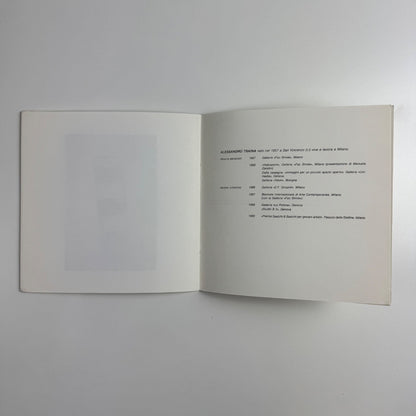 Alessandro Traina | Galleria Neon, Bologna, April 1989