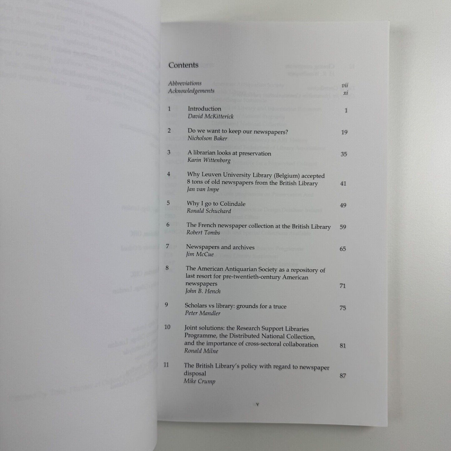 Do we want to keep our newspapers? Edited by David McKitterick. Kings College London, Office for Humanities Communication Publication 15, 2002