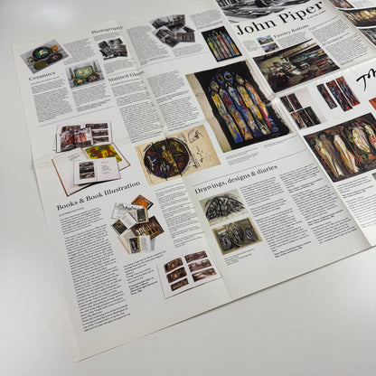 John Piper from his studio | Berkeley Square Gallery, 1994 + poster