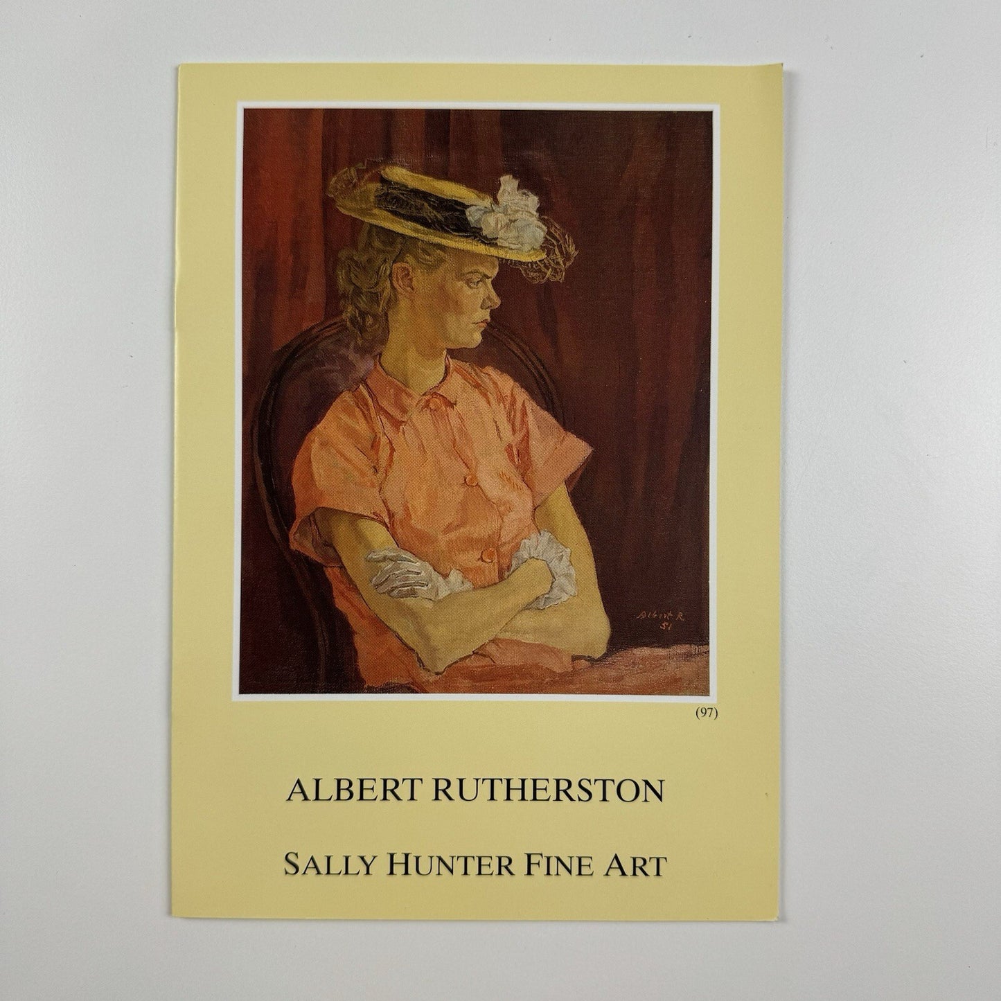 Folded card/catalogue – Albert Rutherston | Sally Hunter Fine Art, 1996
