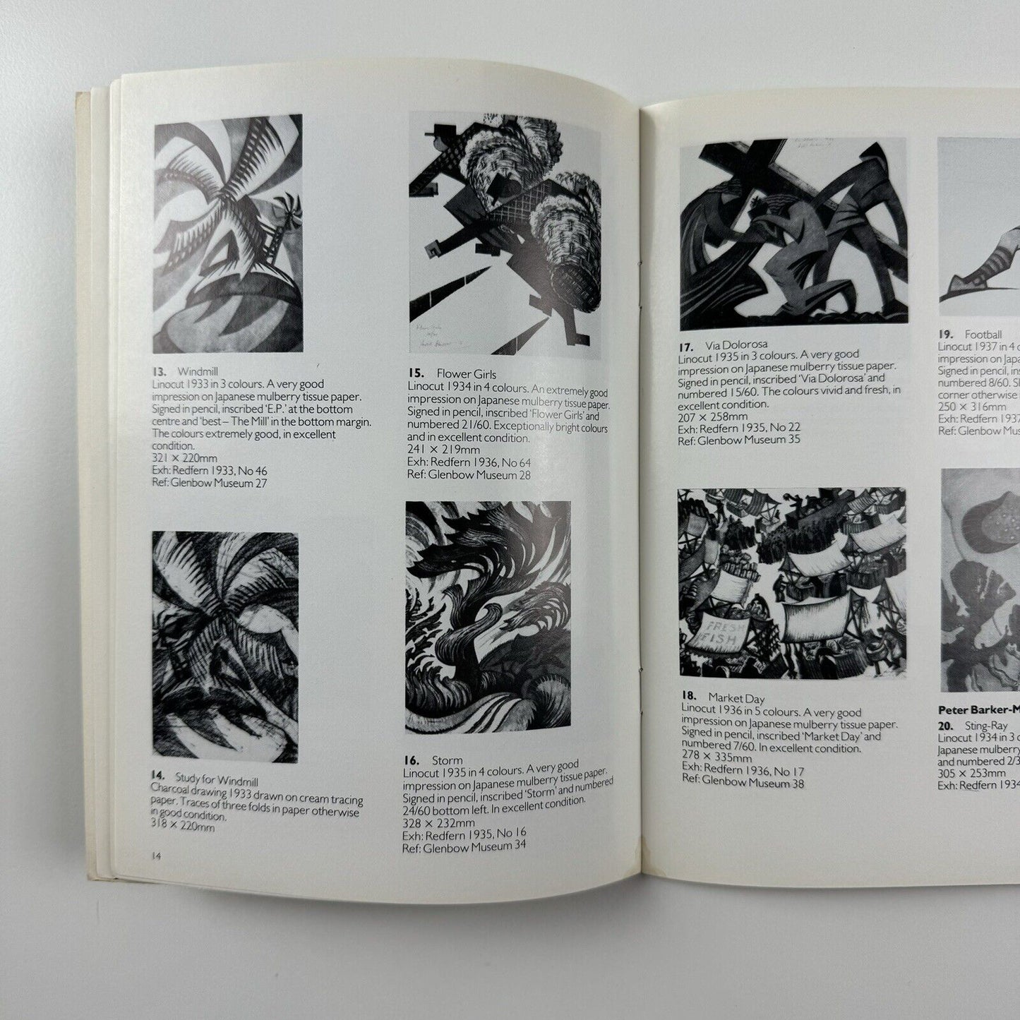 British Colour Linocuts of 1920s & 1930s by Sybil Andrews, Claude Flight, Cyril E. Power and the artists of the Grosvenor School of Modern Art | Redfern Gallery 1985