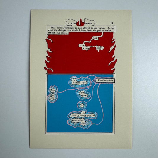 A Humument page 11 'A HUMUMENT. That book is' by Tom Phillips Tetrad Press, 1970
