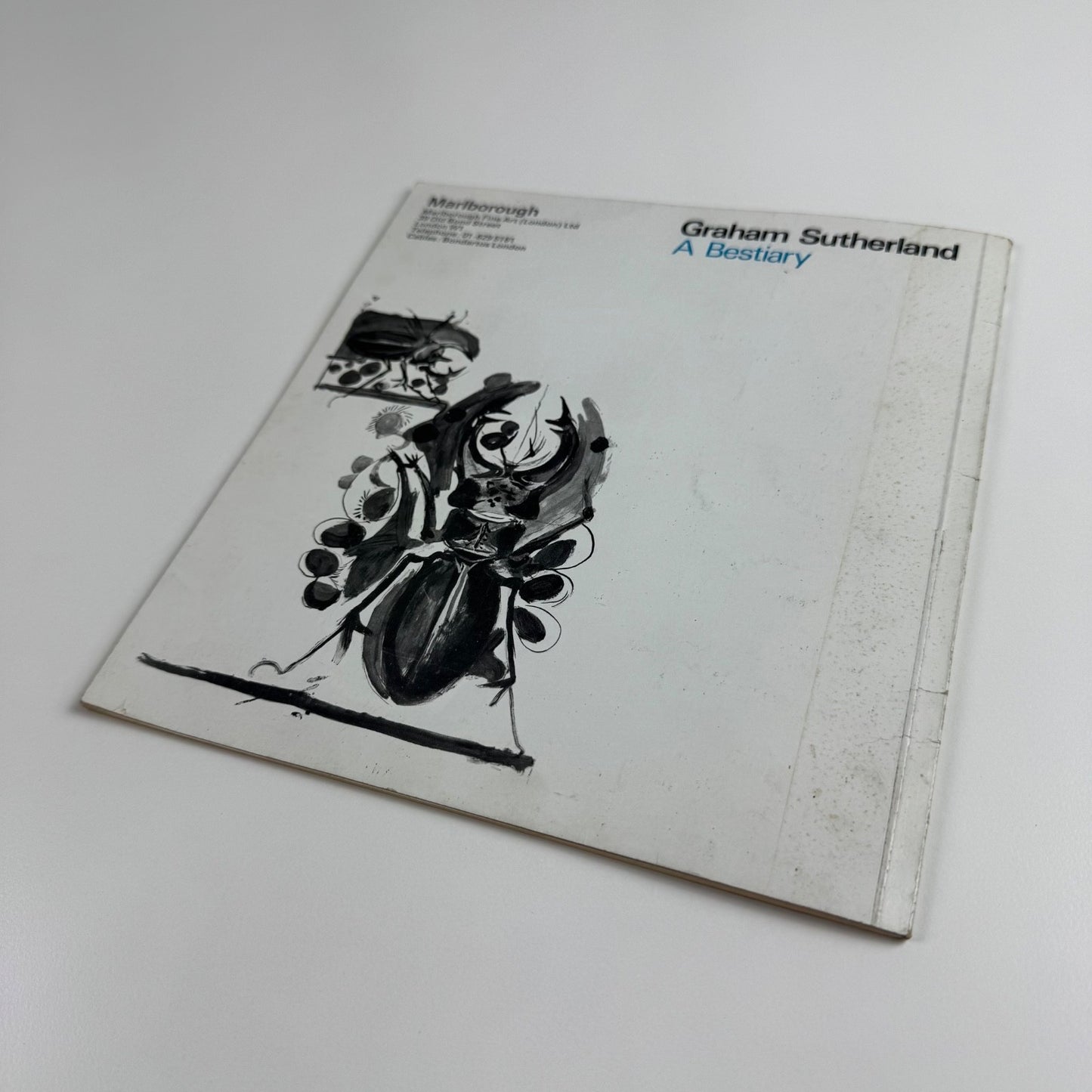 Graham Sutherland A Bestiary | Marlborough May-June 1968 Gordon House typography