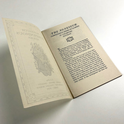 The Nonesuch Compendious Series of Classics | Undated promotional leaflet