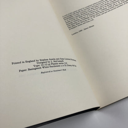Stephen Austin of Hertford – Two Hundred Years of Print by James Moran, 1968