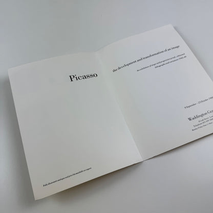 Private view invitation for Picasso | Waddington Galleries, 1986