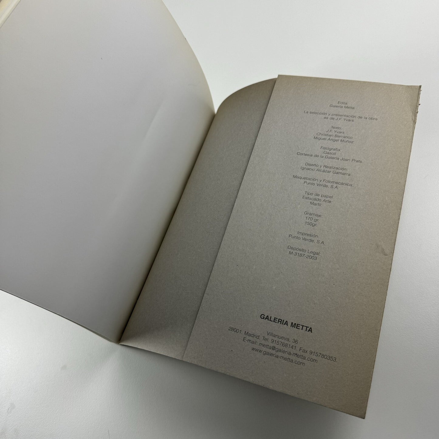 Albert Ràfols-Casamada. Obra reciente | Galeria Metta Madrid 2003