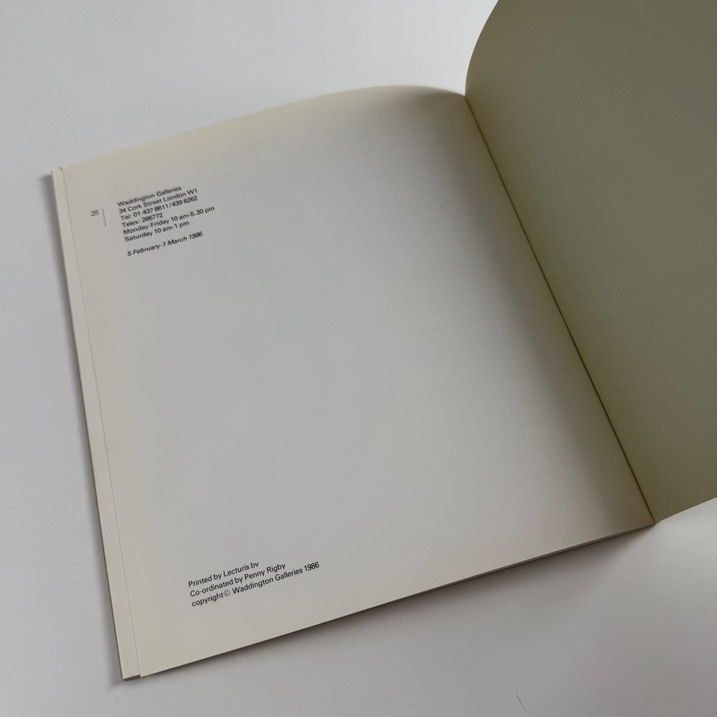 Agnes Martin | Waddington Galleries, 1986