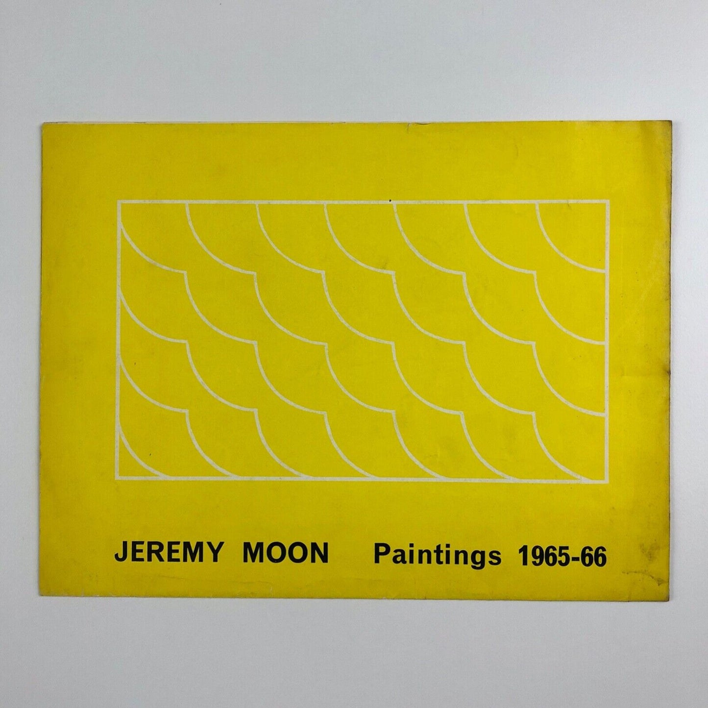 Folded sheet for Jeremy Moon Paintings 1965-66 | Rowan Gallery, London, 1966