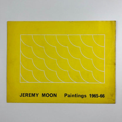 Folded sheet for Jeremy Moon Paintings 1965-66 | Rowan Gallery, London, 1966